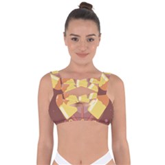 Cream Sweet Icecream Bandaged Up Bikini Top by Bajindul