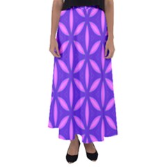 Pattern Texture Backgrounds Purple Flared Maxi Skirt by HermanTelo