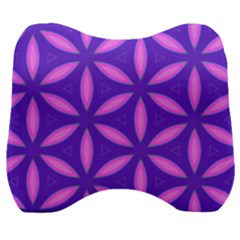 Pattern Texture Backgrounds Purple Velour Head Support Cushion by HermanTelo