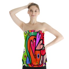 Seamless Doodle Strapless Top by Vaneshart