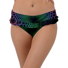 Abstract Patterns Frill Bikini Bottom by Vaneshart