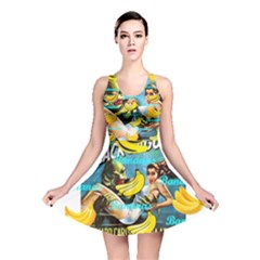 Creature From The Black Lagoon Bananas Reversible Skater Dress by cypryanus