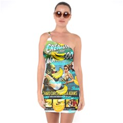 Creature From The Black Lagoon Bananas One Soulder Bodycon Dress by cypryanus