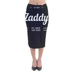 Zaddy Velvet Midi Pencil Skirt by egyptianhype