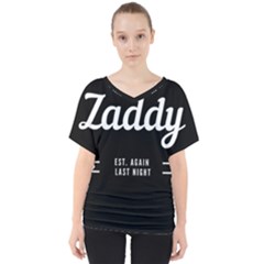 Zaddy V-neck Dolman Drape Top by egyptianhype