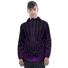 Laser Show Festival Men s Front Pocket Pullover Windbreaker by HermanTelo