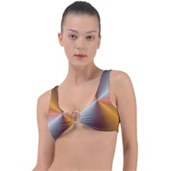 Abstract Easy Shining Ring Detail Bikini Top by Bajindul