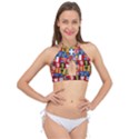 Coa 1 Cross Front Halter Bikini Top View1