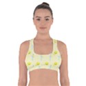 Lemonade Polkadots Cross Back Sports Bra View1