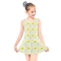 Lemonade Polkadots Kids  Skater Dress Swimsuit View1