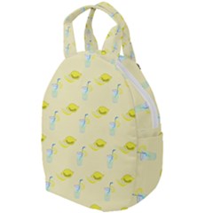 Lemonade Polkadots Travel Backpacks by bloomingvinedesign