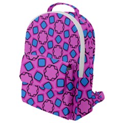 Pattern Pink Stars Texture Seamless Flap Pocket Backpack (small) by Simbadda