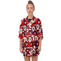 Nicholas Santa Christmas Pattern Half Sleeve Chiffon Kimono View1