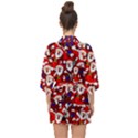 Nicholas Santa Christmas Pattern Half Sleeve Chiffon Kimono View2