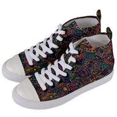 Awesome Abstract Pattern Women s Mid-top Canvas Sneakers by Vaneshart