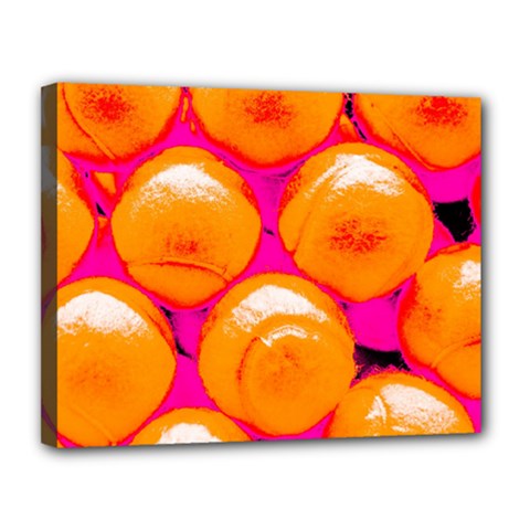 Pop Art Tennis Balls Canvas 14  X 11  (stretched) by essentialimage