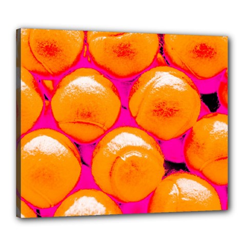 Pop Art Tennis Balls Canvas 24  X 20  (stretched) by essentialimage