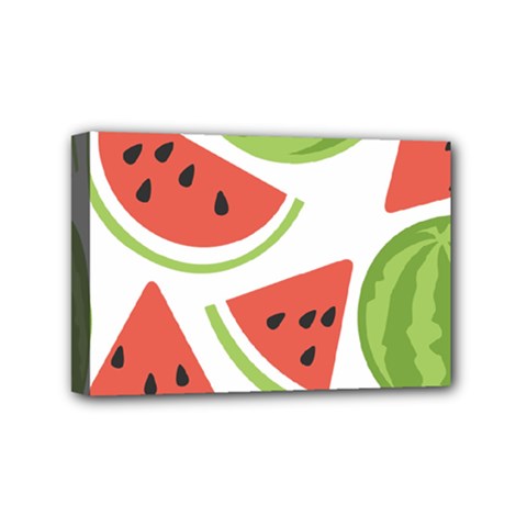 Watermelon Juice Auglis Clip Art Watermelon Mini Canvas 6  X 4  (stretched) by Vaneshart