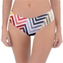 Abstract Colorful Geometric Pattern Reversible Classic Bikini Bottoms View3