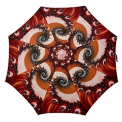 Abstract Fractal Patterns Red Straight Umbrellas by Vaneshart