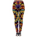 Geometric Pattern Kaleidoscope Art Mirror Image Mosaic Lightweight Velour Leggings View2