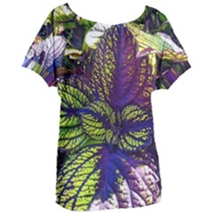 Dark Coleus Women s Oversized Tee by Riverwoman