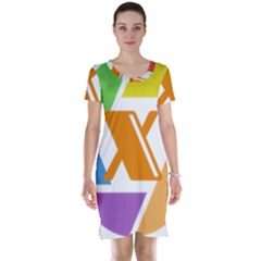 Xcoin Logo 200x200 Short Sleeve Nightdress by Ipsum