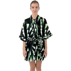 Bacteria Bacterial Species Imitation Half Sleeve Satin Kimono  by HermanTelo