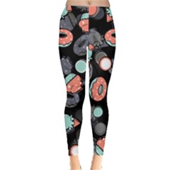 Seamless Sweets Background Leggings  by Vaneshart