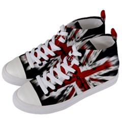 British Flag Women s Mid-top Canvas Sneakers by Vaneshart