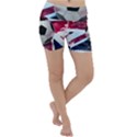 Soccer Ball With Great Britain Flag Lightweight Velour Yoga Shorts View1