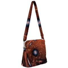 Peacock World Zipper Messenger Bag by Vaneshart