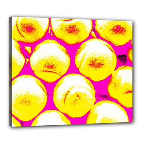 Pop Art Tennis Balls Canvas 24  X 20  (stretched) by essentialimage