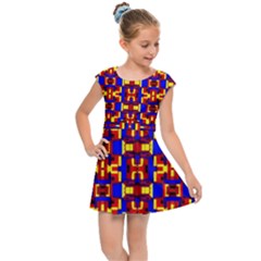 Abstract 25 Kids  Cap Sleeve Dress by ArtworkByPatrick