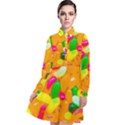 Vibrant Jelly Bean Candy Long Sleeve Chiffon Shirt Dress View1