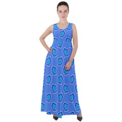 Surfer Pattern Empire Waist Velour Maxi Dress by bloomingvinedesign