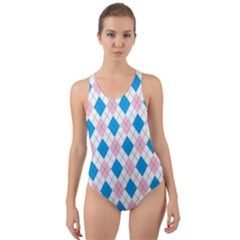 Argyle 316838 960 720 Cut-out Back One Piece Swimsuit by vintage2030