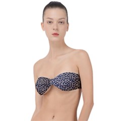 Leopard Classic Bandeau Bikini Top  by vintage2030