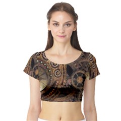 Steam 3160715 960 720 Short Sleeve Crop Top by vintage2030