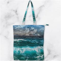 Waves 3975256 960 720 Double Zip Up Tote Bag by vintage2030