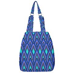 Teardrops In Blue Center Zip Backpack by bloomingvinedesign