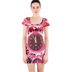 Clock Face 4 Short Sleeve Bodycon Dress by impacteesstreetwearten