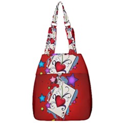 The Red Card Heart A With Fairy Center Zip Backpack by FantasyWorld7