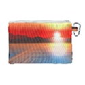 Sunset Water River Sea Sunrays Canvas Cosmetic Bag (Large) View2