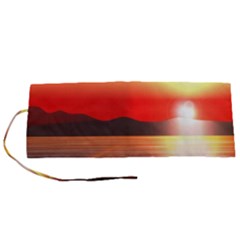 Sunset Water River Sea Sunrays Roll Up Canvas Pencil Holder (s) by Mariart