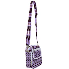 Redhead Girl Pattern Lilac Shoulder Strap Belt Bag by snowwhitegirl