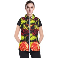 Flowers 1 1 Women s Puffer Vest by bestdesignintheworld