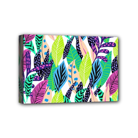 Leaves  Mini Canvas 6  X 4  (stretched) by Sobalvarro