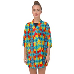 Pop Art  Half Sleeve Chiffon Kimono by Sobalvarro