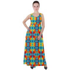 Pop Art  Empire Waist Velour Maxi Dress by Sobalvarro